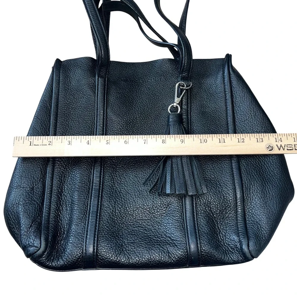 Marc Jacobs The Tag Tote Black‎ Leather Bag